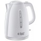 Russell Hobbs 21270 Textures Plastic Kettle, 1.7 Litre, 3000 W, White [Energy Class A]