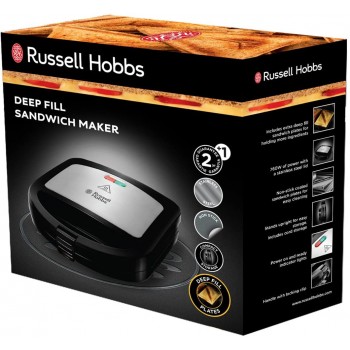 Russell Hobbs Deep Fill Sandwich Maker - Black