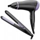 Remington Style Essentials Hair Care Gift Set (D3016GP) Slim Ceramic Hair Straighteners and 2000W Hair Dryer with Concentrator 