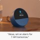 Amazon Echo Spot Smart alarm clock with vibrant sound + Alexa (2024) - Blue