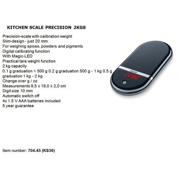 Beurer Precision Kitchen Scales 2 Kg