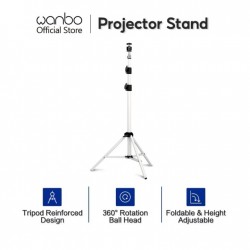 Wanbo Projector Folding Floor Stand - Wanbo Projector Bracket for Wanbo T2 Free ,Wanbo T2 Max ,Wanbo X1,Wanbo T2- White