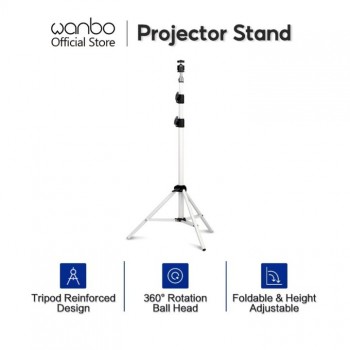 Wanbo Projector Folding Floor Stand - Wanbo Projector Bracket for Wanbo T2 Free ,Wanbo T2 Max ,Wanbo X1,Wanbo T2- White