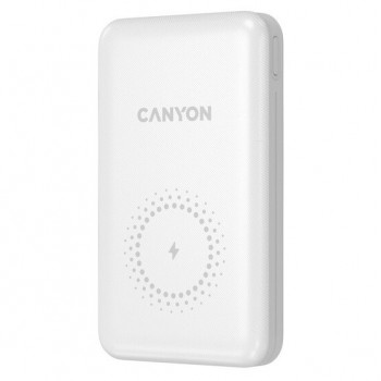 Canyon PB-1001 Power Bank 10000 mAh Wireless Charging - WHITE