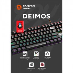 Canyon Gaming Keyboard Deimos GK-4 - Black