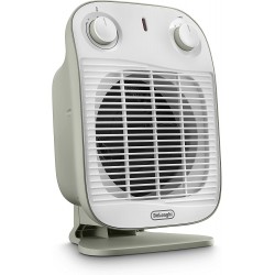 DeLonghi Vertical Edge Fan Heater - White