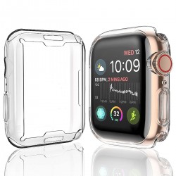 FIXED TPU SLIM GEL CASE FOR APPLE WATCH SERIES 9 45MM, CLEAR
