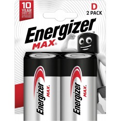 Energizer Max D Battries - 2 Pack