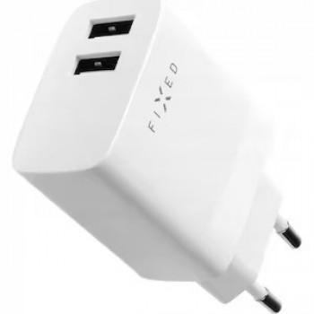 FIXED charger 2xUSB 17W (FIXC17N-2U-WH) - White