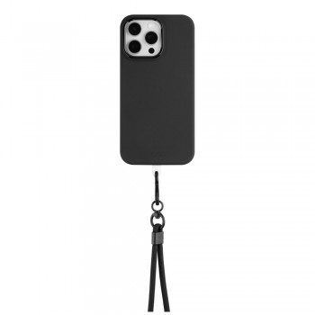 Universal FIXED NeckUni lanyard for phones with back cover, black