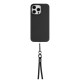 Universal FIXED NeckUni lanyard for phones with back cover, black