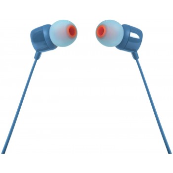 JBL TUNE 110 - In-Ear Headphone with One-Button Remote - Blue