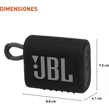 JBL GO 3 Portable Speaker - Black
