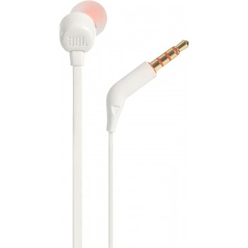JBL TUNE 110 - In-Ear Headphone with One-Button Remote - White