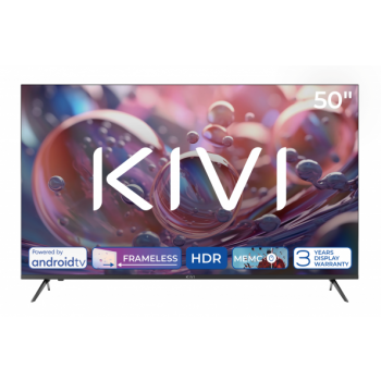 KIVI 50" UHD TV KIVI 50U760QB Smart/Android TV - Black