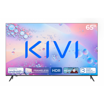 KIVI 65" UHD TV KIVI 65U760QB Smart/Android TV - Black