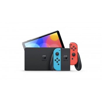 Nintendo Switch OLED -  Blue/Neon Red