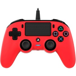 Nacon Wired Compact Controller For PlayStation 4 - Red