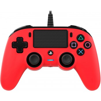 Nacon Wired Compact Controller For PlayStation 4 - Red