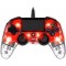 Nacon Wired Compact Controller For PlayStation 4 - Transparent Red