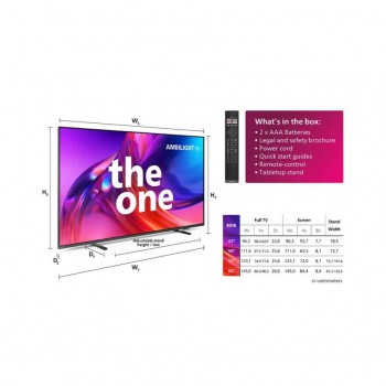 Philips 43PUS8518 `The One` Ambilight 4K UHD LED Google TV