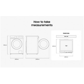 Samsung 11kg 1400rpm Crystal Clean Washing Machine