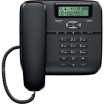 Gigaset Corded Telephone DA610 - Black