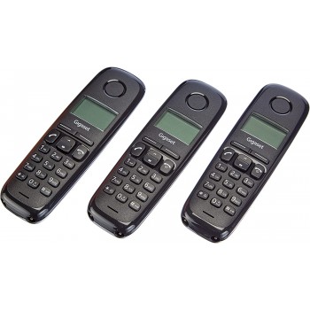 Gigaset Cordless Telephone A170 TRIO  - Black