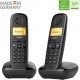 Gigaset Cordless Telephone A270 Duo - Black