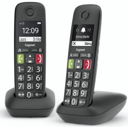 Gigaset Cordless Telephone E290 Duo - Black