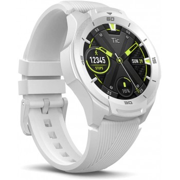 Ticwatch S2 Waterproof Smartwatch with Build-in GPS 24h Heart Rate Monitor Wear OS by Google Compatible with Android and iOS - Glacier