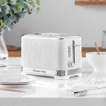 RUSSELL HOBBS STRUCTURE TOASTER - WHITE