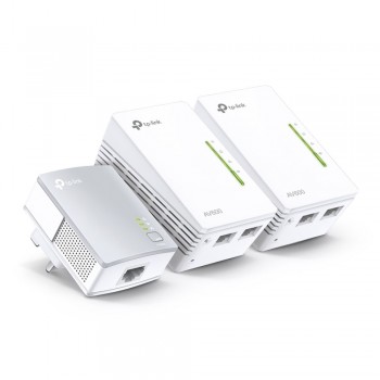 TP-Link TL-WPA4220T Kit V1.2 300Mbps AV600 Wifi Triple Pack Homeplugs