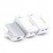 TP-Link TL-WPA4220T Kit V1.2 300Mbps AV600 Wifi Triple Pack Homeplugs