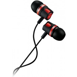 Canyon stereo earphones with microphone SEP-3 - Red