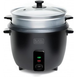 BLACK+DECKER Rice Cooker 700W 1.8 Litre Non-Stick Coating Cooking Function