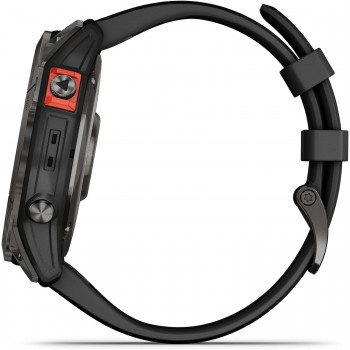 Garmin Fenix 7X Solar Multisport GPS Watch - Slate Grey with Black Band