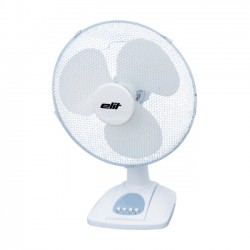 Elit Fan Mesh Grill Wide Angle Oscillation - White