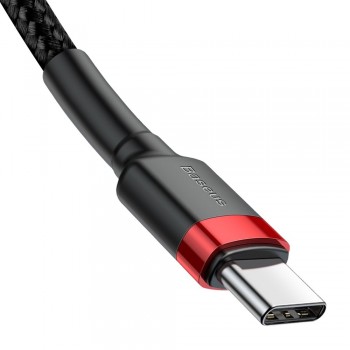 Baseus Cafule Cable USB-C to USB-C 60W 1M Black-Red