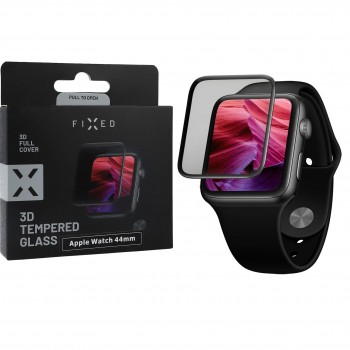 FIXED 3D Tempered Glass for Apple Watch 44mm - Black