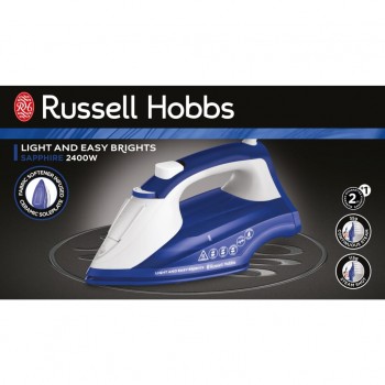 Russell Hobbs Light & Easy Brights Sapphire Iron - Blue