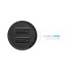 FIXED Dual USB Car Charger 15W - Black