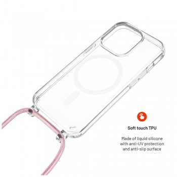 FIXED MagPure Neck for pro Apple iPhone 16 Pro - Pink