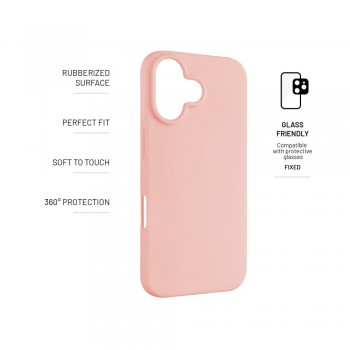 FIXED Story Back Cover for Apple iPhone 16 - Pink