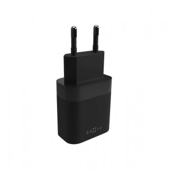 FIXED charger with USB-C output and PD support, 20W - Black