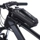 WILDMAN Bicycle bag XS5 4.7 to 6.7 inch Tpu hard case, Bicycle Front frame, Waterproof 1L - Black