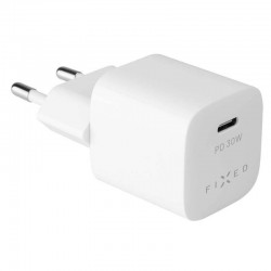 FIXED Mini charger with USB-C/USB 3.0, 30W - White