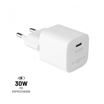 FIXED Mini charger with USB-C/USB 3.0, 30W - White