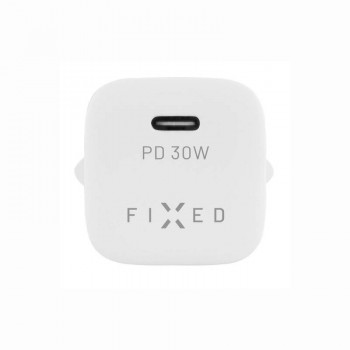 FIXED Mini charger with USB-C/USB 3.0, 30W - White