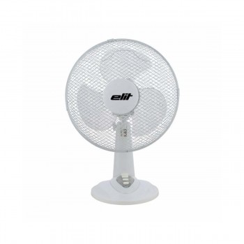 Elit Fan Mesh Grill Wide Angle Oscillation - White